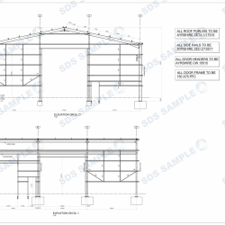 Cheddington Lane Elevations on Steel Frame. Detailed by SDS Steel Design LTD-1