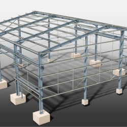 Cheddington Lane View on Steel Structure From Above. Detailed by SDS Steel Design LTD