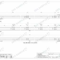 Clarendon Road Column Assembly Drawing 1. Detailed by SDS Steel Design LTD-1