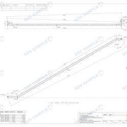 Ikea Car Park Stair Typical Hand Rail Assembly Drawing. Detailed by SDS Steel Design LTD.-1