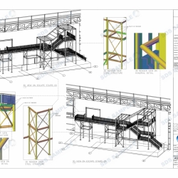 Ikea Escape Stair 3D Views with Details. Detailed by SDS Steel Design LTD.-1