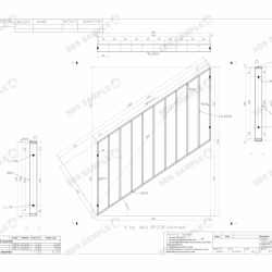 Ikea Escape Stair Balustrade Panel Assembly Drawing 2. Detailed by SDS Steel Design LTD.-1