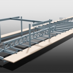 JPM Bournmouth Floor Support Steel & Gantry. Detailed by SDS Steel Design LTD