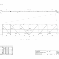 JPM Bournmouth Typical Balustrade Panel Drawing. Detailed by SDS Steel Design Services LTD-1