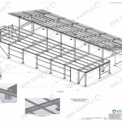 LEPE Country Park 3D View on Steel Structure with Details. Detailed by SDS Steel Design LTD-1