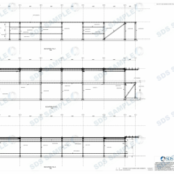 LEPE Country Park Front and Back Elevations on Steel Structure. Detailed by SDS Steel Design LTD-1