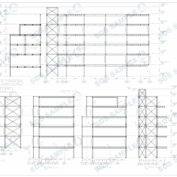 Old Street Section View on Steel Structure. Detailed by SDS Steel Design LTD-1