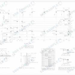 Old Street Site Works Plan With Base Plate Details. Detailed by SDS Steel Design LTD-1