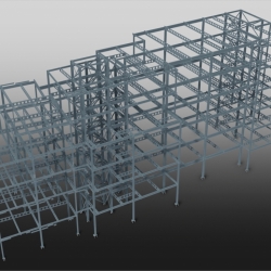 Old Street View on Steel Structure From Above. Detailed by SDS Steel Design LTD
