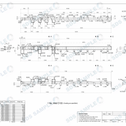 PPH Coach Depot Column Assembly Drawing. Detailed by SDS Steel Design LTD-1