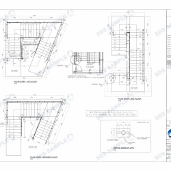 SGH-SCCI-Plan Views on Floors Ground, Second and Third. Detailed by SDS Steel Design LTD.-1