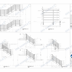 SGH-SCCI-Section Views and Balustrade Details. Detailed by SDS Steel Design LTD.-1