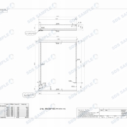 Aldersgate Inside Balustrade Panel Assembly Drawing. Detailed by SDS Steel Desgin LTD.-1