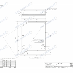 Aldersgate Outside Balustrade Panel Assembly Drawing. Detailed by SDS Steel Desgin LTD.-1