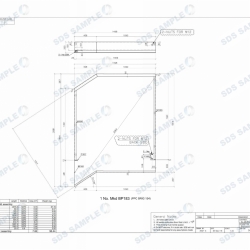 Aldersgate Outside Balustrade Panel Assembly Drawing. Detailed by SDS Steel Desgin LTD.FLAT-1