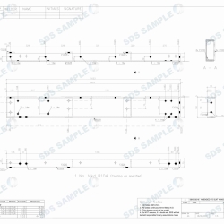 Harbour Island Stairs Beam Assembly Drawing. Detailed by SDS Steel Desgin LTD.-1