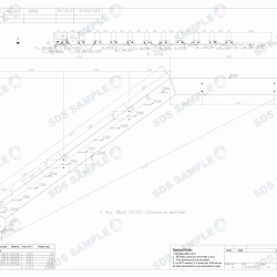 Harbour Island Stairs Stringer Assembly Drawing. Detailed by SDS Steel Desgin LTD.-1