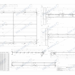 Stockley Park Stairs Half Landing Assembly Drawing. Detailed by SDS Steel Design LTD.-1