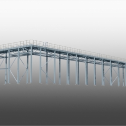 Entire Gantry with Staircase & Balustrading. Detailed by SDS Steel Design LTD