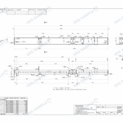 Gantry Beam Assembly Drawing. Detailed by SDS Steel Design LTD.-1