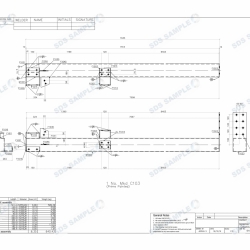 Gantry Column Assembly Drawing. Detailed by SDS Steel Design LTD.-1