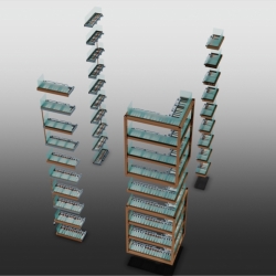 External Balconies from Above. Detailed by SDS Steel Design LTD.